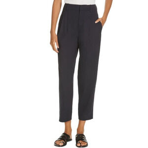 Vince Tapered Cropped Linen Pants Tapered Coastal Blue Women 14